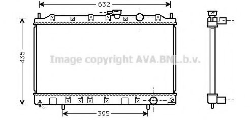 Imagine Radiator, racire motor AVA QUALITY COOLING MT2130