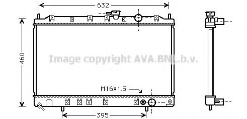 Imagine Radiator, racire motor AVA QUALITY COOLING MT2134