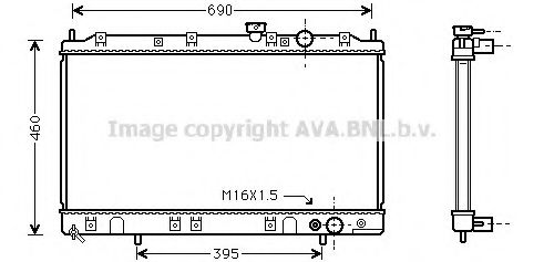Imagine Radiator, racire motor AVA QUALITY COOLING MT2136