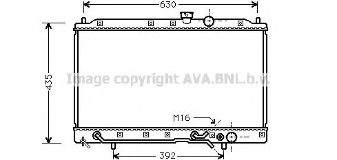 Imagine Radiator, racire motor AVA QUALITY COOLING MT2148