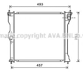 Imagine Radiator, racire motor AVA QUALITY COOLING MT2243