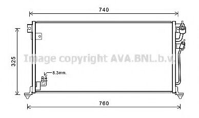 Imagine Condensator, climatizare AVA QUALITY COOLING MT5220