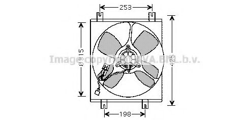 Imagine Ventilator, radiator AVA QUALITY COOLING MT7504