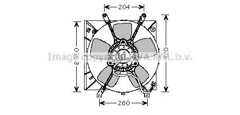 Imagine Ventilator, radiator AVA QUALITY COOLING MT7506