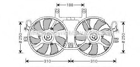 Imagine Ventilator, radiator AVA QUALITY COOLING MT7512