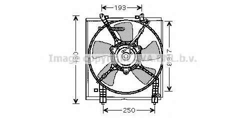 Imagine Ventilator, radiator AVA QUALITY COOLING MT7518