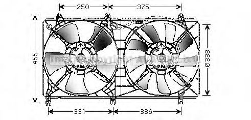 Imagine Ventilator, radiator AVA QUALITY COOLING MT7524