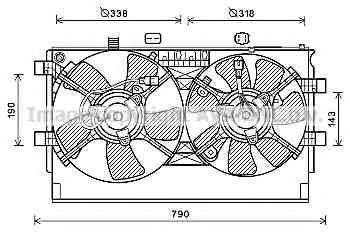 Imagine Ventilator, radiator AVA QUALITY COOLING MT7529