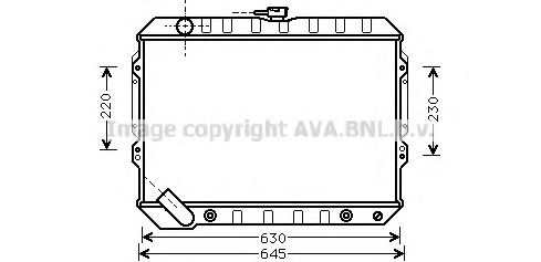 Imagine Radiator, racire motor AVA QUALITY COOLING MTA2089