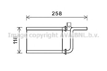 Imagine Schimbator caldura, incalzire habitaclu AVA QUALITY COOLING MTA6254