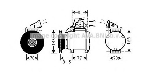 Imagine Compresor, climatizare AVA QUALITY COOLING MTK216