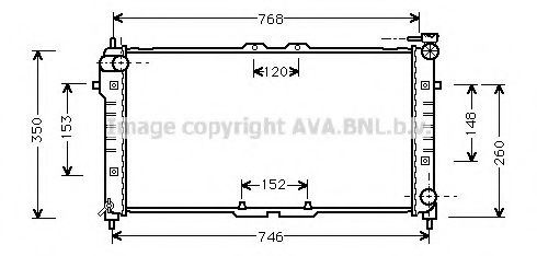 Imagine Radiator, racire motor AVA QUALITY COOLING MZ2027