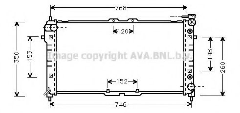 Imagine Radiator, racire motor AVA QUALITY COOLING MZ2037