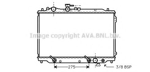 Imagine Radiator, racire motor AVA QUALITY COOLING MZ2049