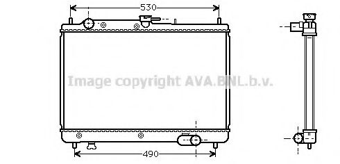 Imagine Radiator, racire motor AVA QUALITY COOLING MZ2066