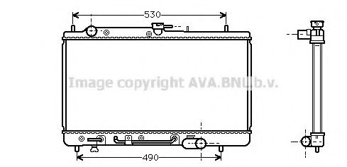 Imagine Radiator, racire motor AVA QUALITY COOLING MZ2069