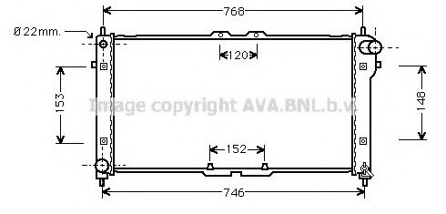 Imagine Radiator, racire motor AVA QUALITY COOLING MZ2073