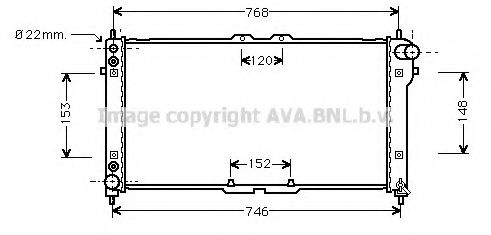 Imagine Radiator, racire motor AVA QUALITY COOLING MZ2074