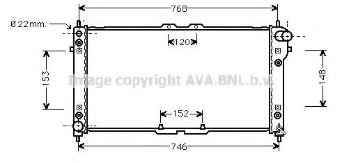 Imagine Radiator, racire motor AVA QUALITY COOLING MZ2076