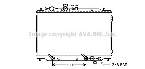 Imagine Radiator, racire motor AVA QUALITY COOLING MZ2096