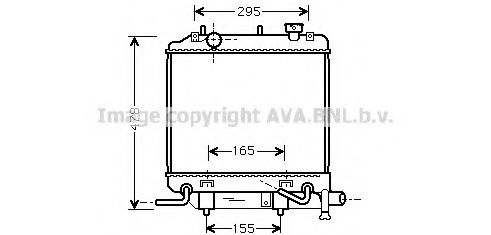 Imagine Radiator, racire motor AVA QUALITY COOLING MZ2166