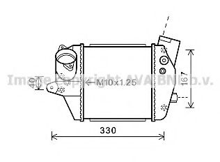 Imagine Intercooler, compresor AVA QUALITY COOLING MZ4243