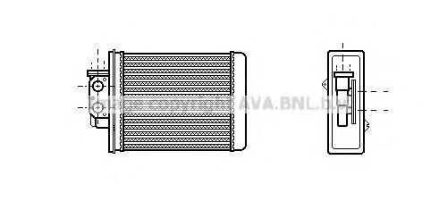 Imagine Schimbator caldura, incalzire habitaclu AVA QUALITY COOLING MZ6067