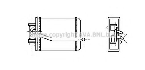 Imagine Schimbator caldura, incalzire habitaclu AVA QUALITY COOLING MZ6080