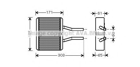 Imagine Schimbator caldura, incalzire habitaclu AVA QUALITY COOLING MZ6193