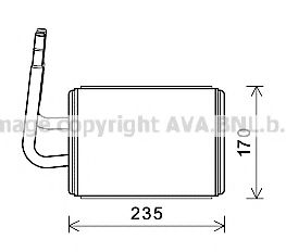 Imagine Schimbator caldura, incalzire habitaclu AVA QUALITY COOLING MZ6268