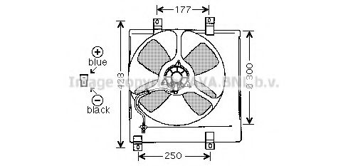 Imagine Ventilator, radiator AVA QUALITY COOLING MZ7504