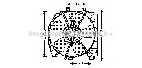 Imagine Ventilator, radiator AVA QUALITY COOLING MZ7521