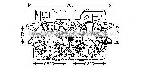 Imagine Ventilator, radiator AVA QUALITY COOLING MZ7532