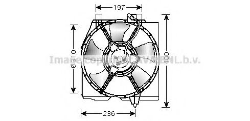 Imagine Ventilator, radiator AVA QUALITY COOLING MZ7535