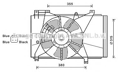 Imagine Ventilator, radiator AVA QUALITY COOLING MZ7543