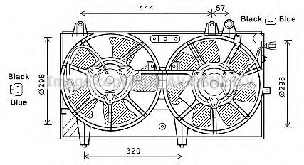 Imagine Ventilator, radiator AVA QUALITY COOLING MZ7544