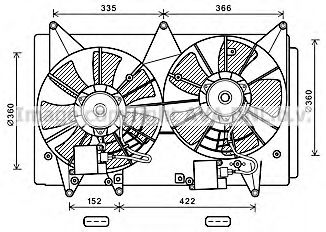 Imagine Ventilator, radiator AVA QUALITY COOLING MZ7548