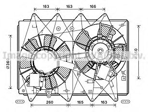 Imagine Ventilator, radiator AVA QUALITY COOLING MZ7549