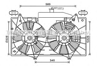 Imagine Ventilator, radiator AVA QUALITY COOLING MZ7551