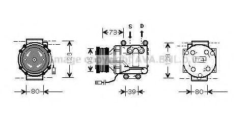 Imagine Compresor, climatizare AVA QUALITY COOLING MZAK170