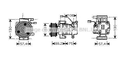 Imagine Compresor, climatizare AVA QUALITY COOLING MZAK208