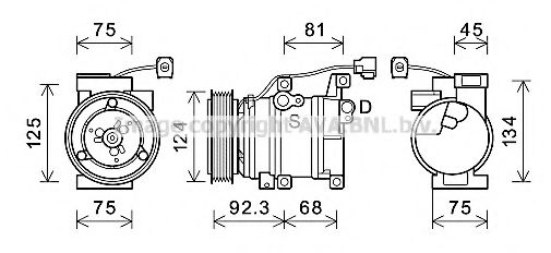 Imagine Compresor, climatizare AVA QUALITY COOLING MZAK219