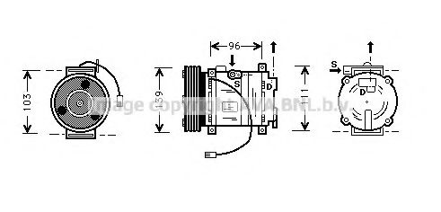 Imagine Compresor, climatizare AVA QUALITY COOLING MZK007