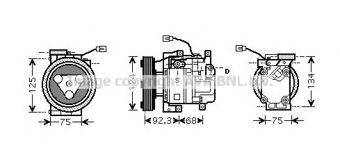 Imagine Compresor, climatizare AVA QUALITY COOLING MZK219