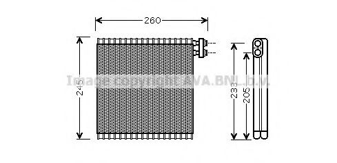 Imagine evaporator,aer conditionat AVA QUALITY COOLING MZV216