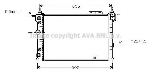 Imagine Radiator, racire motor AVA QUALITY COOLING OL2029