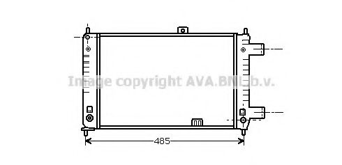 Imagine Radiator, racire motor AVA QUALITY COOLING OL2047