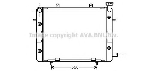 Imagine Radiator, racire motor AVA QUALITY COOLING OL2061