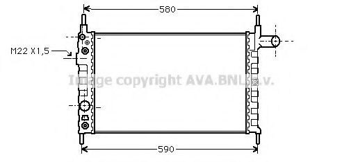 Imagine Radiator, racire motor AVA QUALITY COOLING OL2163