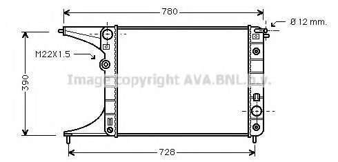 Imagine Radiator, racire motor AVA QUALITY COOLING OL2201